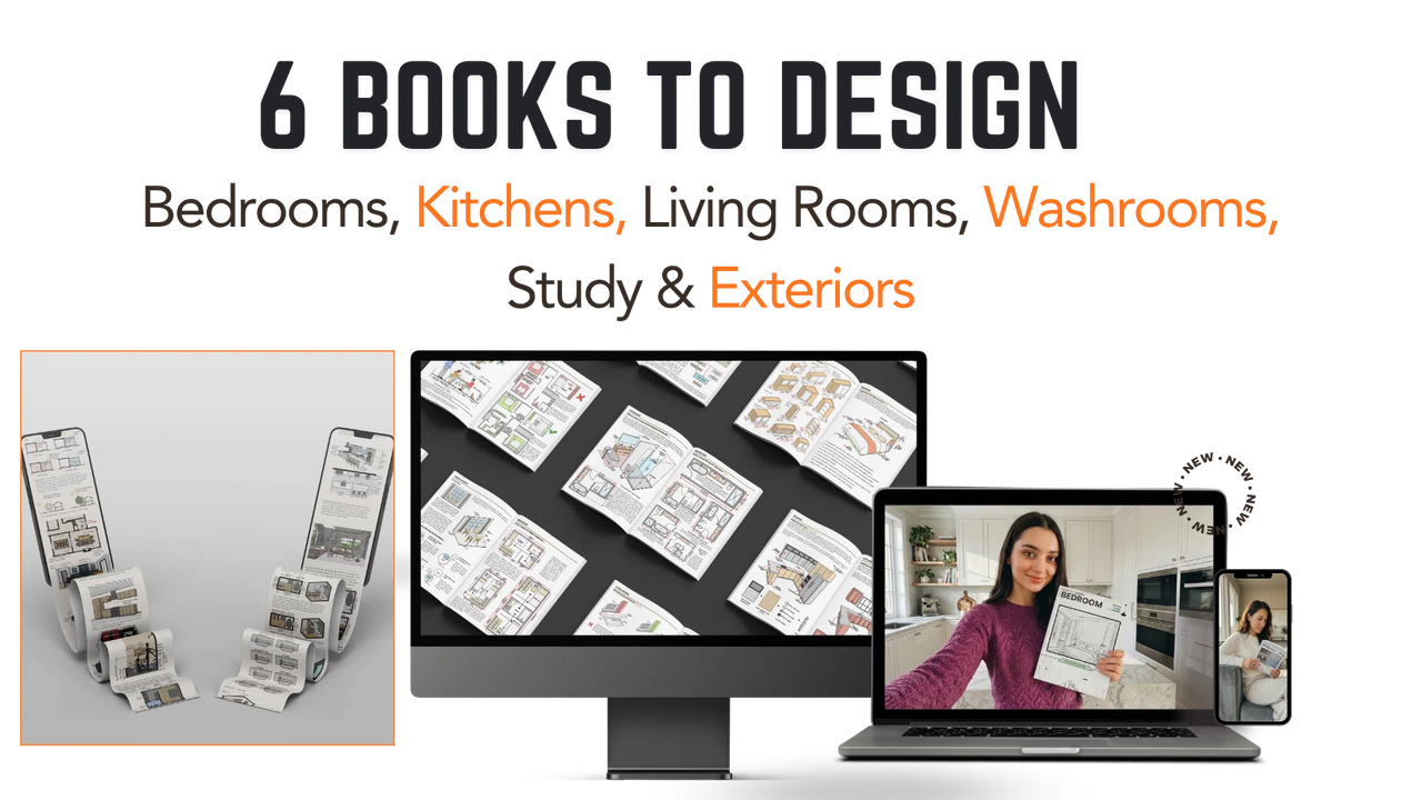 6 Books to Design Interiors & Exteriors